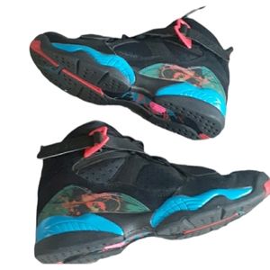 Jordan retro 8  black blue  size 6.5